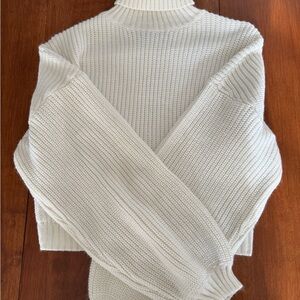 Cozy White Turtleneck Sweater
